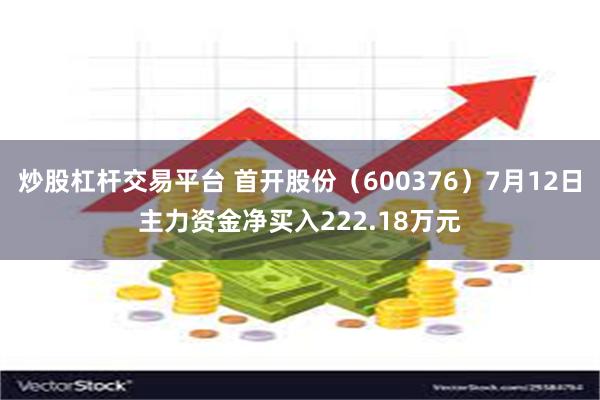 炒股杠杆交易平台 首开股份（600376）7月12日主力资金净买入222.18万元