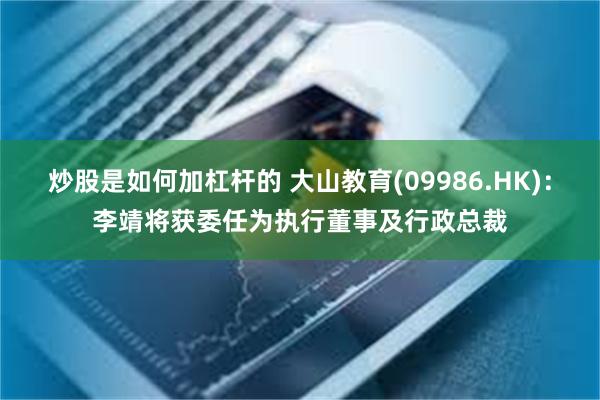 炒股是如何加杠杆的 大山教育(09986.HK)：李靖将获委任为执行董事及行政总裁