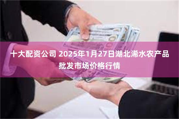 十大配资公司 2025年1月27日湖北浠水农产品批发市场价格行情